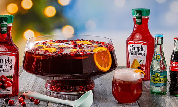 Sparkling holiday punch